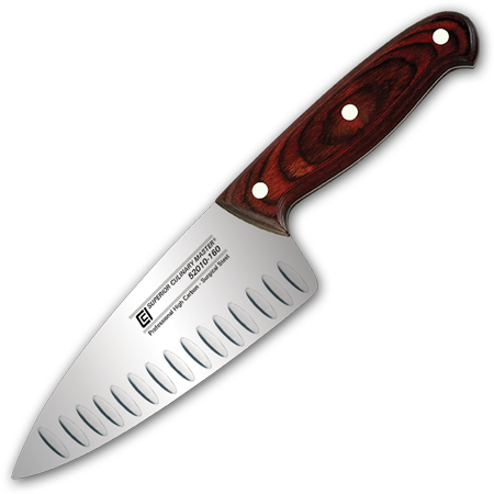 6" Chef‘s Knife, Granton and Wide Blade