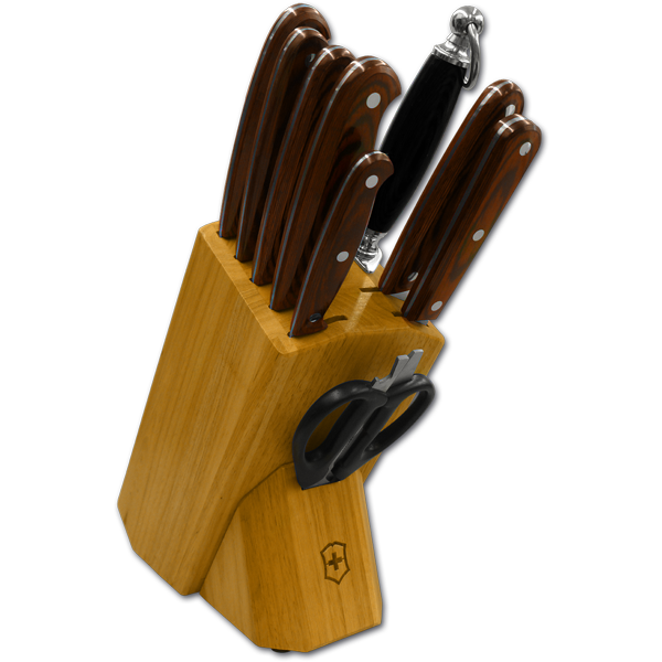Knife Block with Full Tang Winewood Ergo Plus™ Series Knives