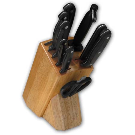 Knife Block with Full Tang POM Ergo Plus™ Series Knives