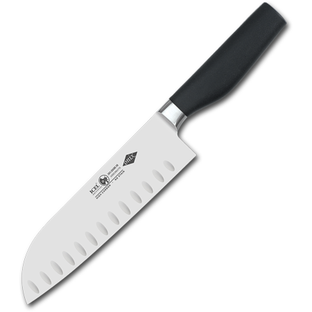 7" Santoku Knife, Granton Edge, Forged