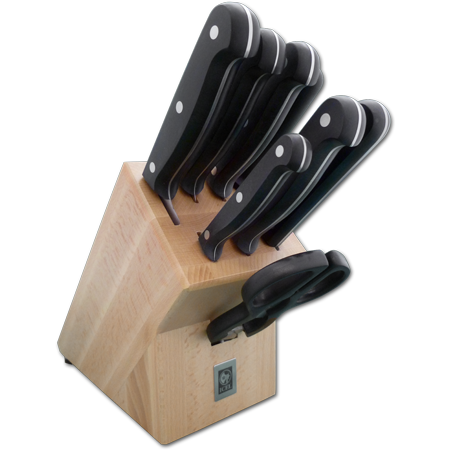 8 Piece Knife Block with Full Tang POM Technik Series Knives  (30% Off)