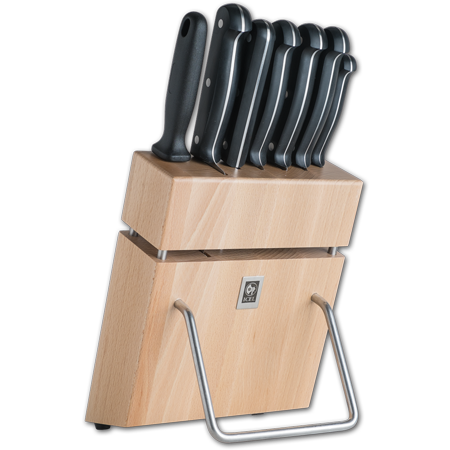 7 Piece Knife Block with Full Tang POM Technik Series Knives  (30% Off)