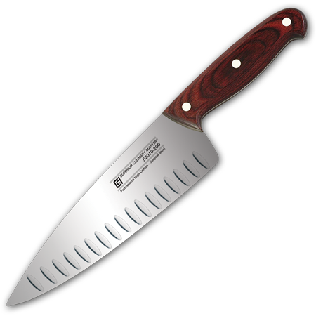 8" Chef‘s Knife, Granton & Wide Blade  (30% Off)