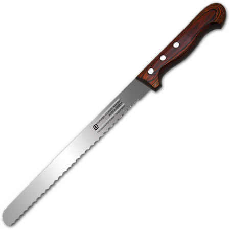 10" Scalloped Slicing Knife, Left Handed  (50% Off)