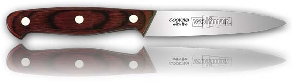 4" Chef's Paring Knife with Wolfman Logo