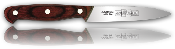 4" Chef's Paring Knife with Wolfman Logo