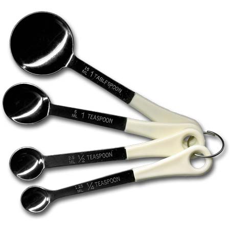 4 Pc. Measuring Spoon Set, Stainless Steel