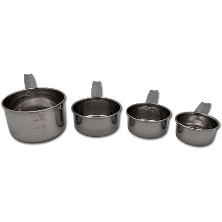 4 Pc. Measuring Cup Set, Stainless Steel