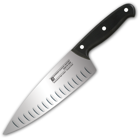 8" Chef‘s Knife, Granton & Wide Blade