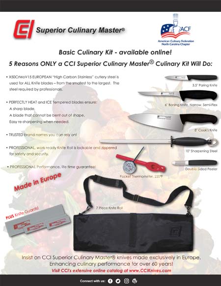 Basic Professional Culinary Knife Kit