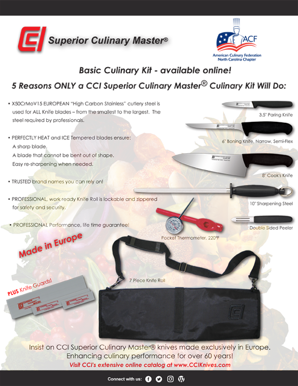 Basic Professional Culinary Knife Kit