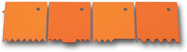 Profile Comb Set, 4 Combs; Orange 