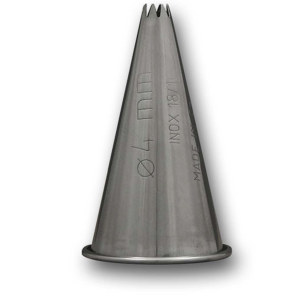 Star Tube - #D (4mm) SS, Professional Roll Top