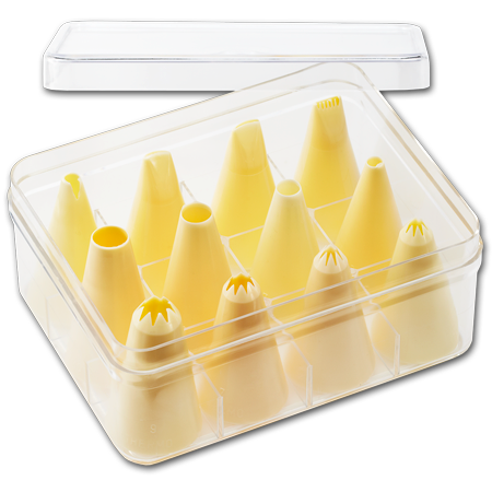 Large Piping Tip Set-Poly, 12 Pieces (smaller tips)
