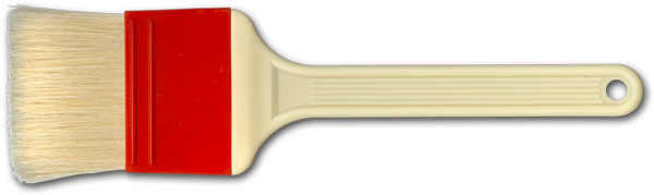 2.5"  Pastry Brush-Natural, Natural Bristles
