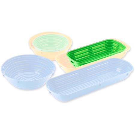 Proofing Basket Rectangular, Green, 1Lbs - 450g