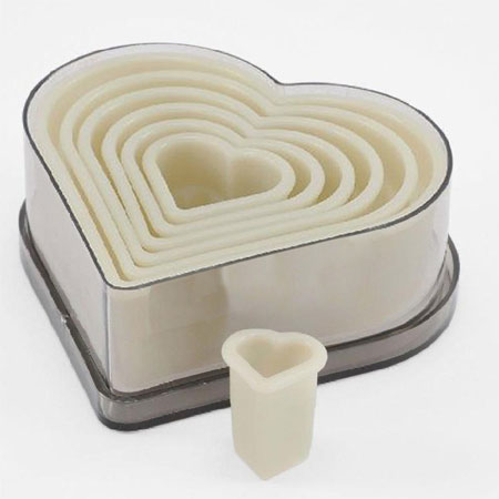 7 Pc. Cutter Set, Heart